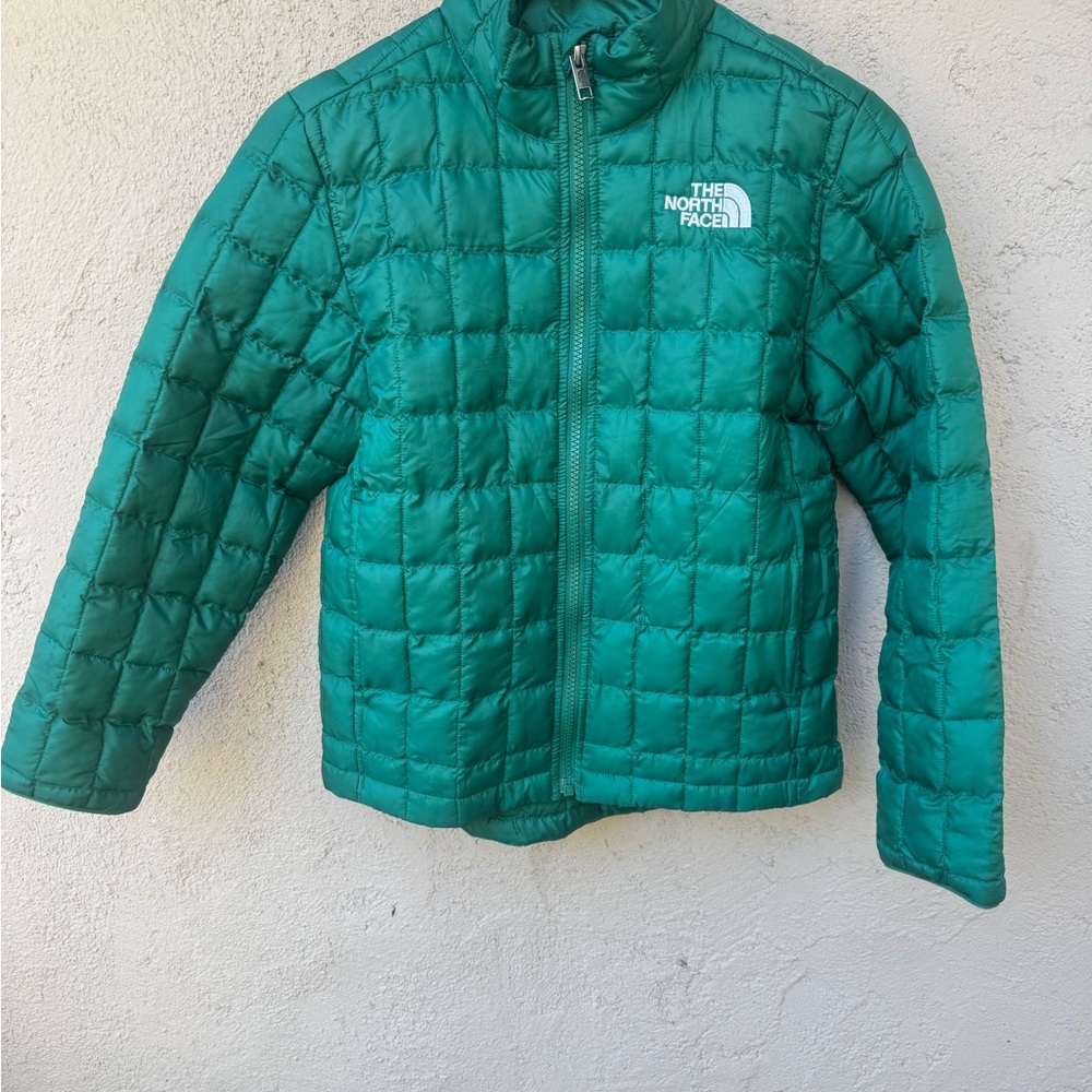 The North Face Kids Green Puffer Jacket